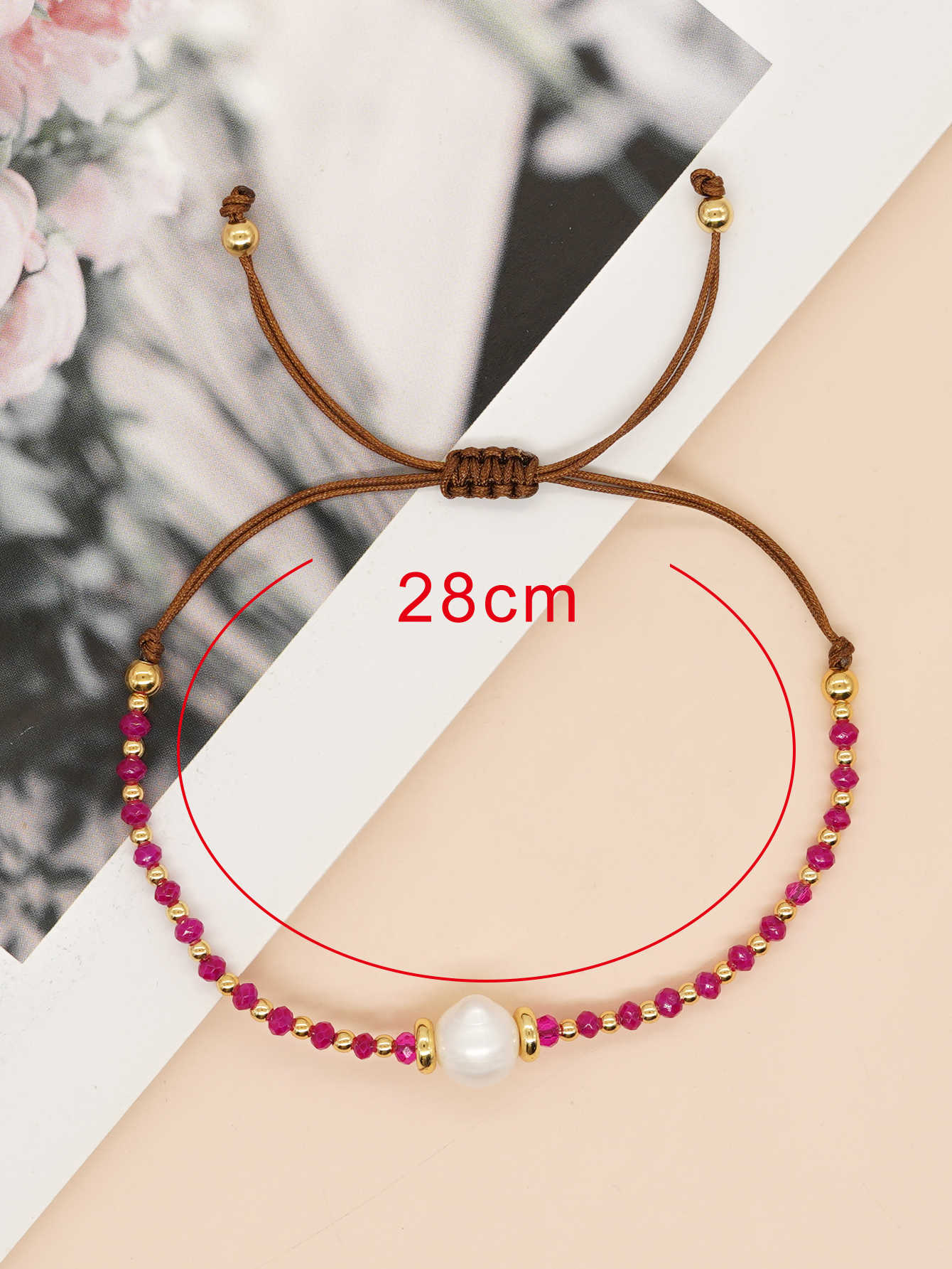 Casual Simple Style Round Artificial Crystal Freshwater Pearl Beaded Drawstring Braid Bracelets display picture 25