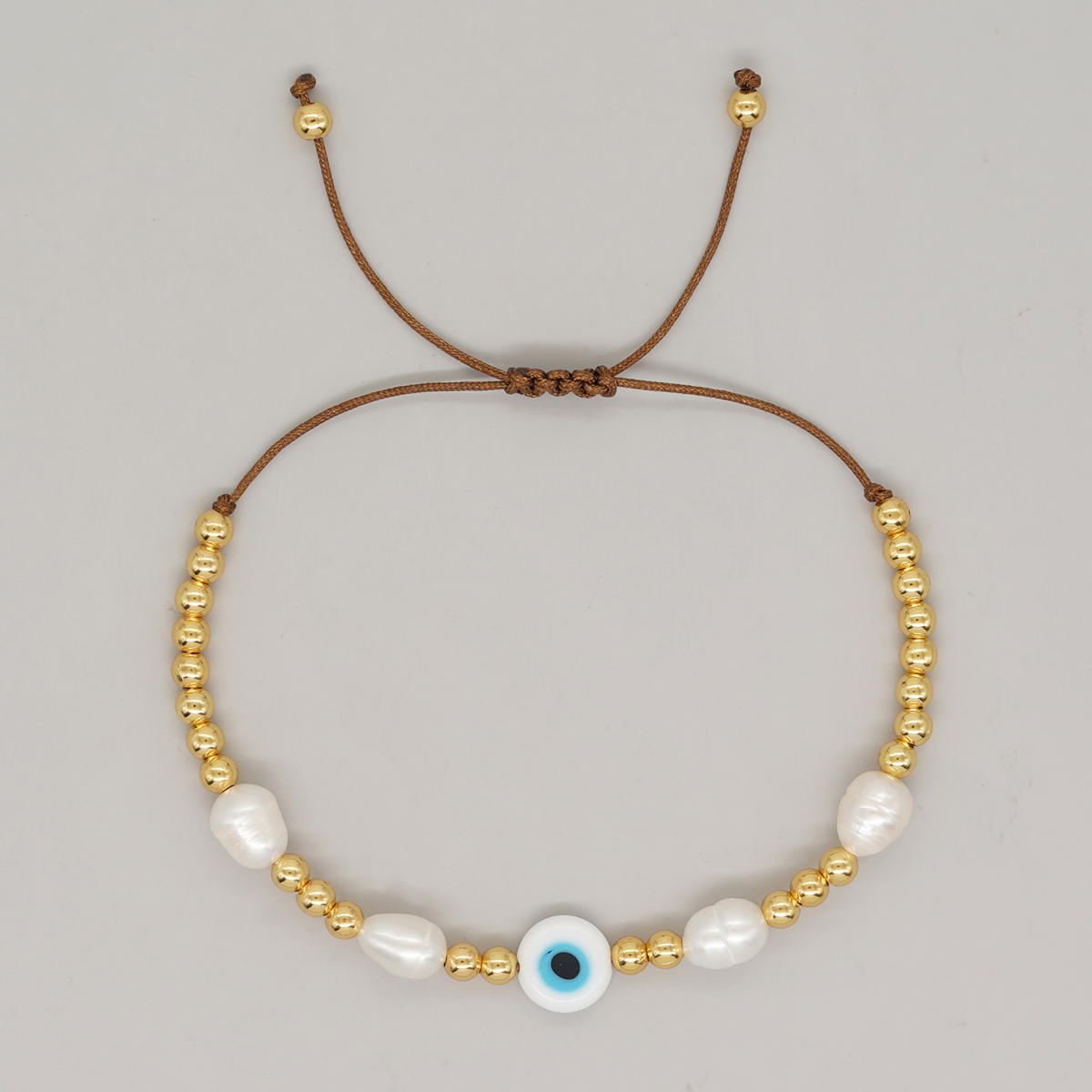 Basic Classic Style Devil's Eye Heart Shape Freshwater Pearl Glass Bracelets display picture 8
