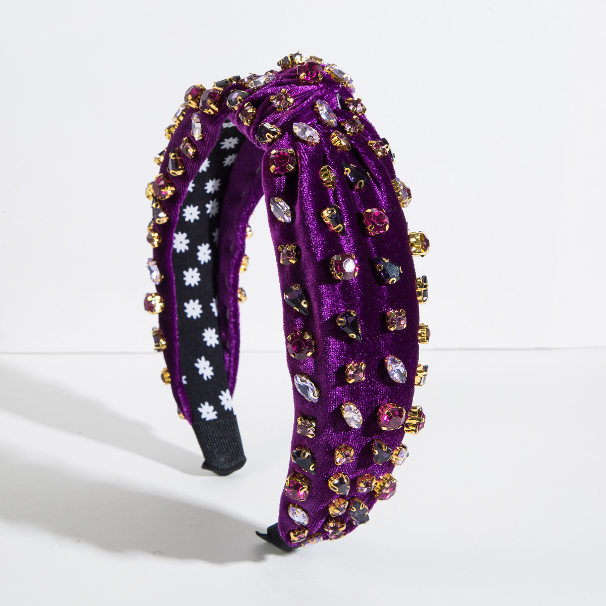 Elegant Luxuriös Einfacher Stil Blume Perlen Strass Stoff Haarband display picture 7