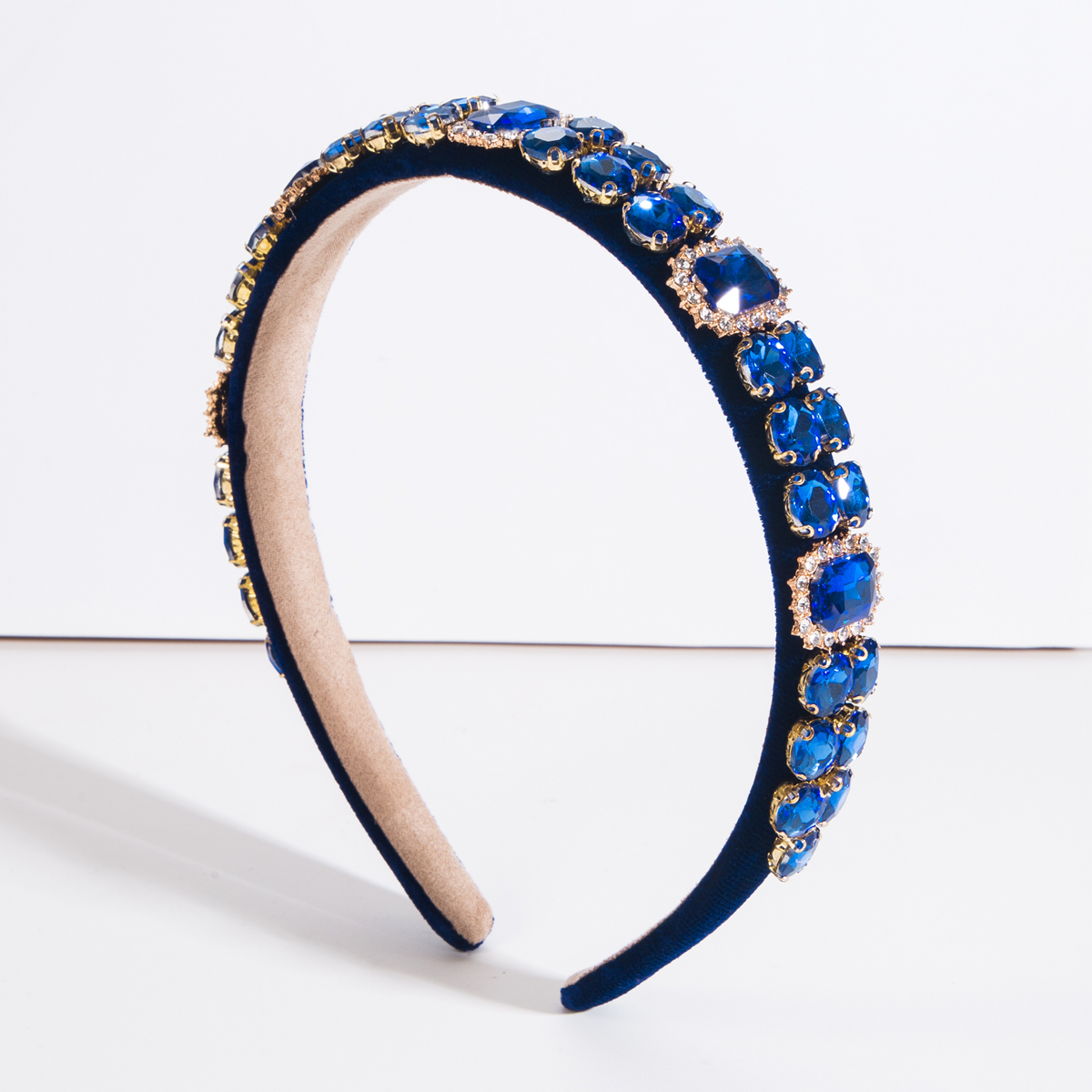 Elegant Luxuriös Einfacher Stil Blume Perlen Strass Stoff Haarband display picture 8