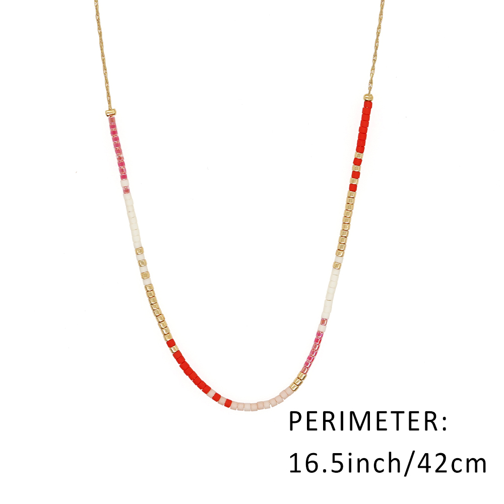 Vacances Style Simple Coloré Verre Perlé Femmes Collier display picture 10