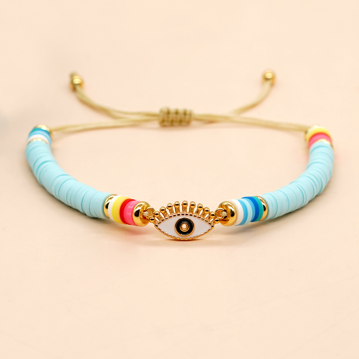 Style Simple L'oeil Du Diable Ours Alliage Argile Molle Tricot Femmes Bracelets display picture 1