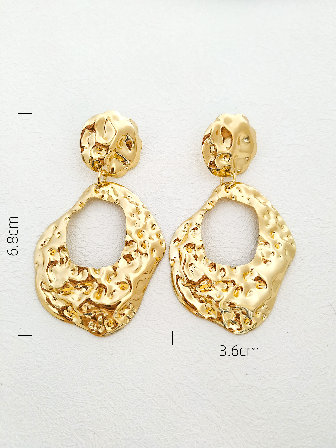 1 Pair Vacation Square Maple Leaf Heart Shape Plating Alloy Drop Earrings display picture 7