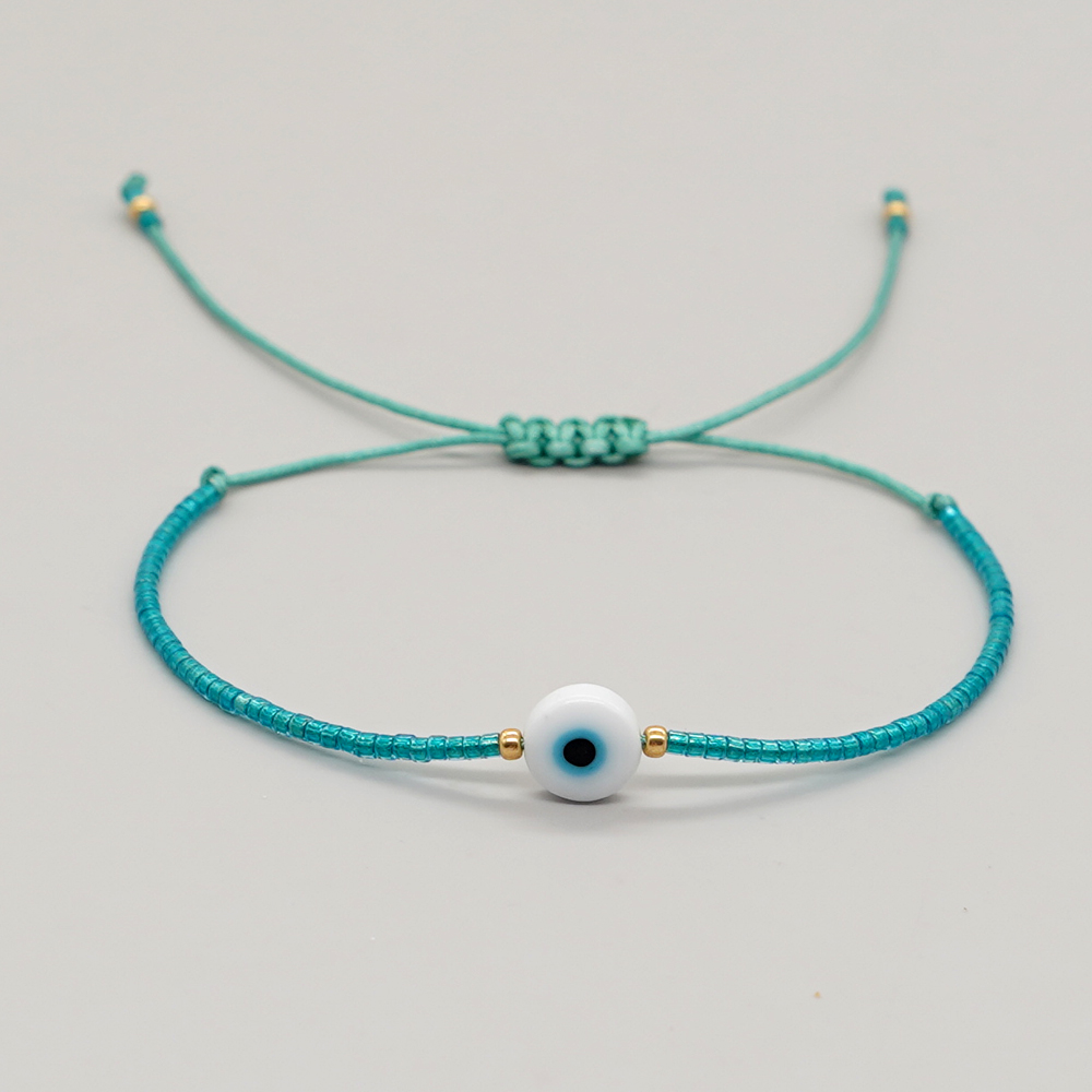 Retro Eye Glass Glass Beaded Women's Bracelets display picture 5