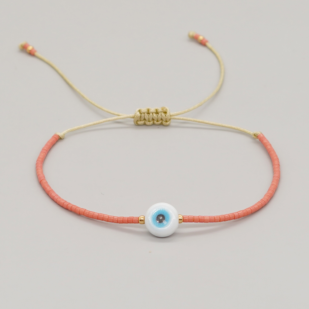 Retro Eye Glass Glass Beaded Women's Bracelets display picture 4