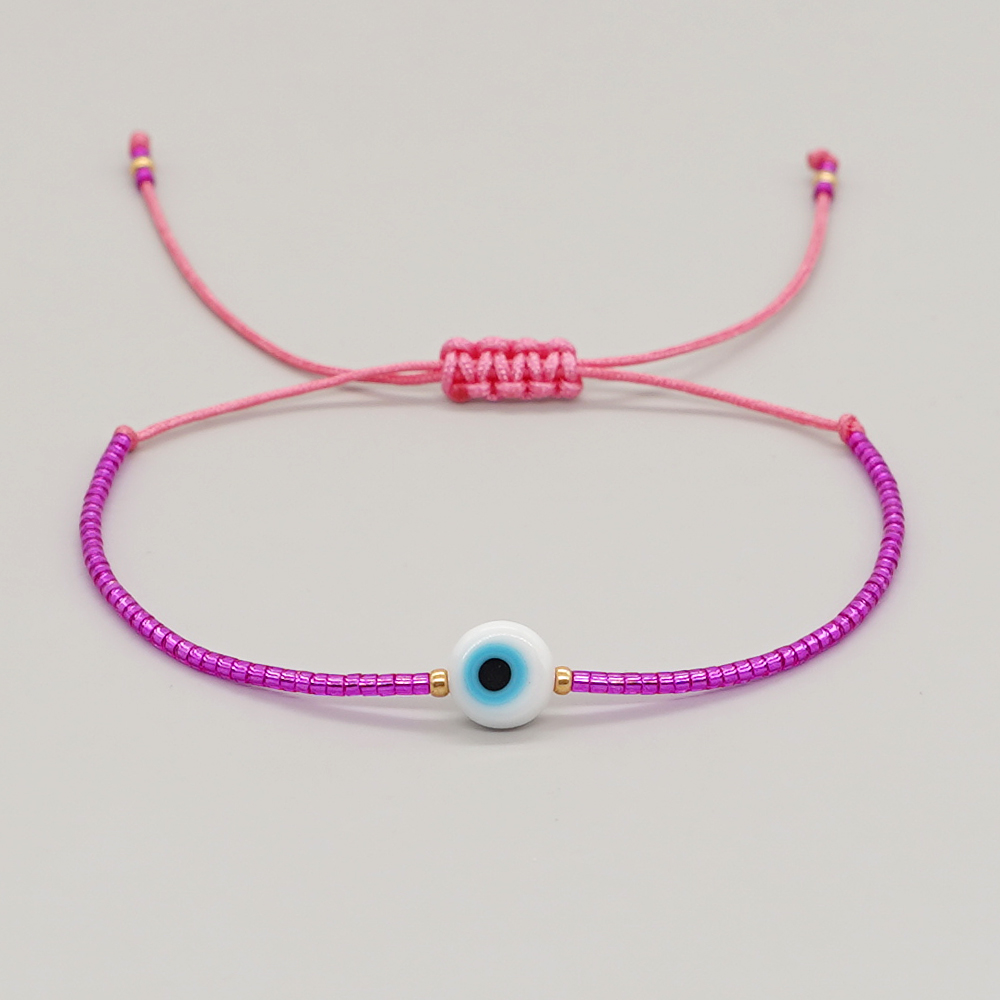 Retro Eye Glass Glass Beaded Women's Bracelets display picture 6