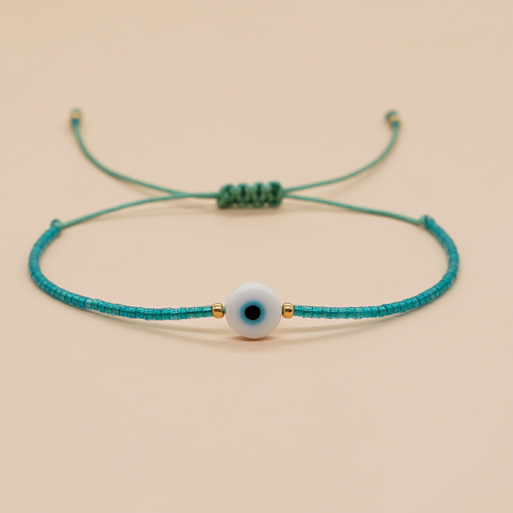 Retro Eye Glass Glass Beaded Women's Bracelets display picture 2
