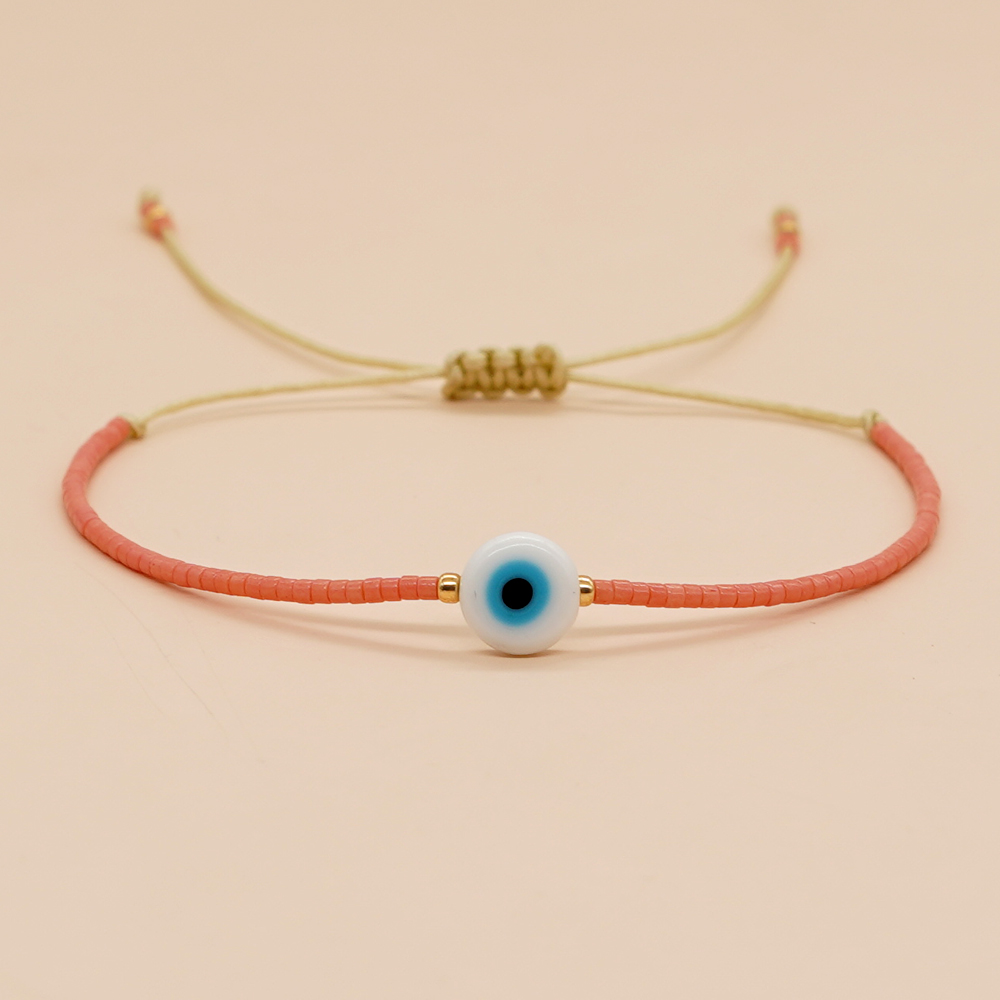 Retro Eye Glass Glass Beaded Women's Bracelets display picture 10