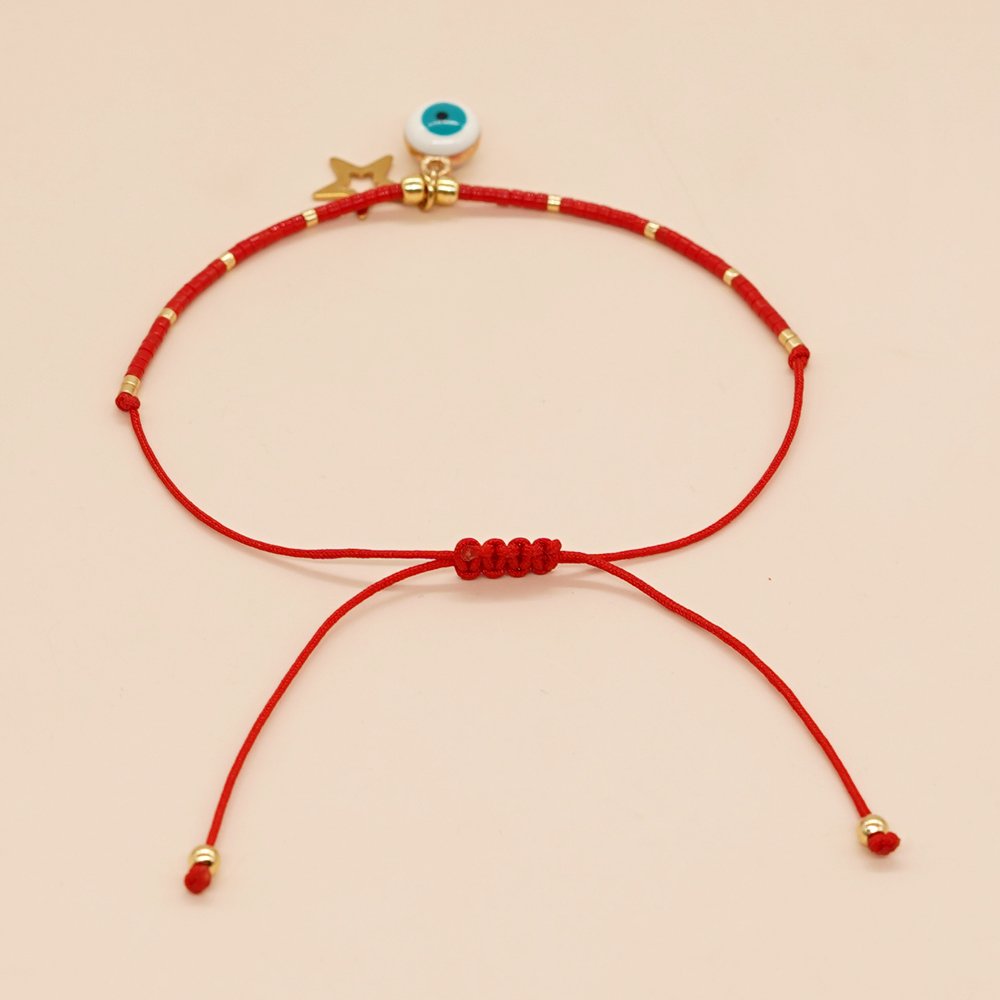 Classic Style Devil's Eye Star Heart Shape Glass Rope Women's Bracelets display picture 16