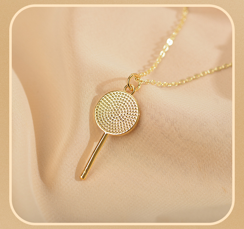 Cute Simple Style Lollipop Alloy Copper Enamel Women's Pendant Necklace display picture 5