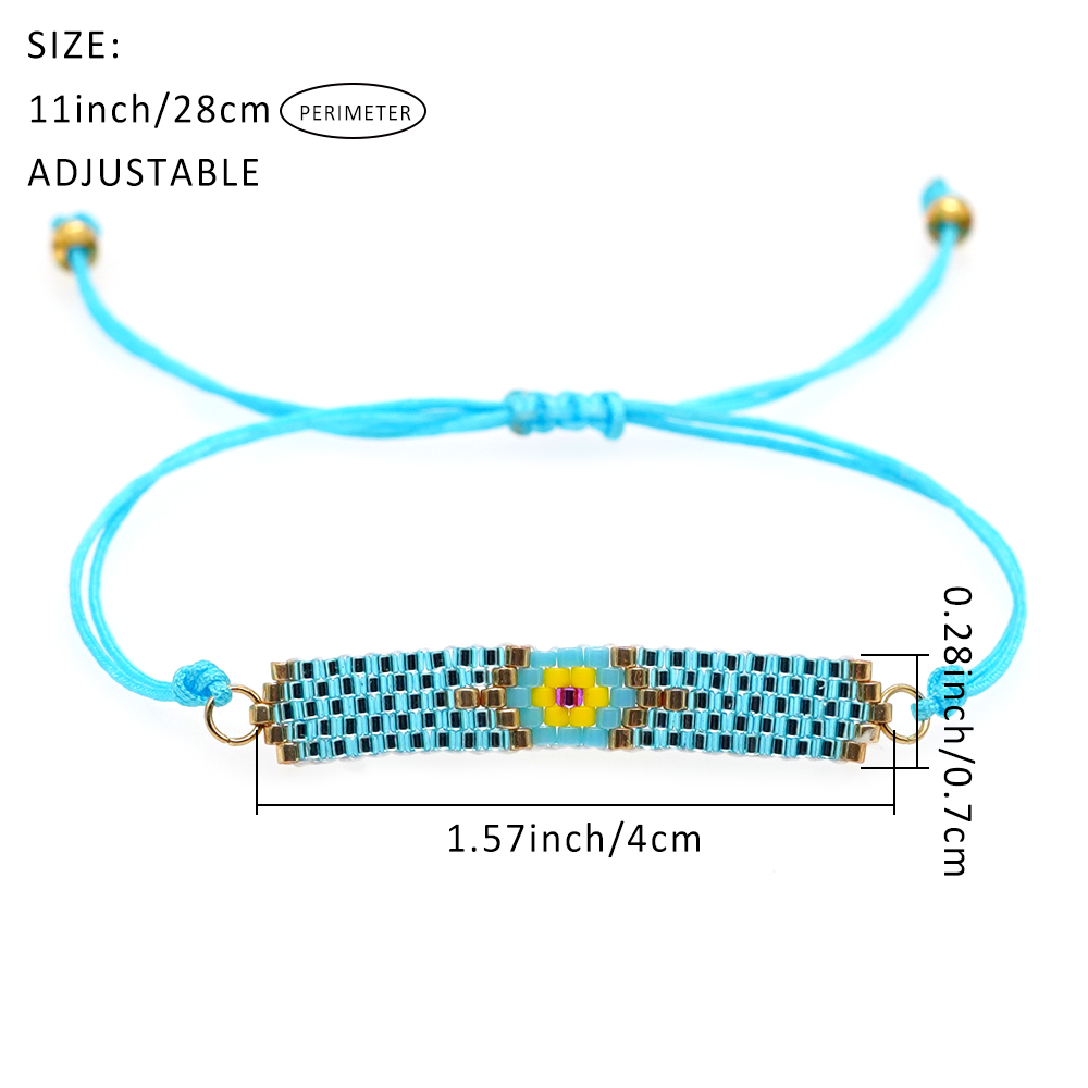 Classic Style Lips Letter Heart Shape Glass Seed Bead Braid Women's Bracelets display picture 37