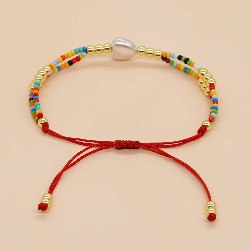 Simple Style Heart Shape Glass Wholesale Bracelets display picture 1