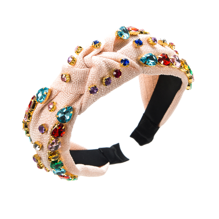 Baroque Style Water Droplets Cloth Inlay Rhinestones Hair Band display picture 6