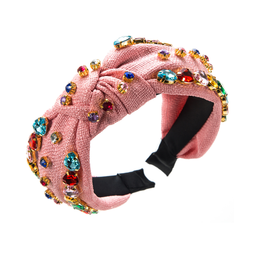 Baroque Style Water Droplets Cloth Inlay Rhinestones Hair Band display picture 10