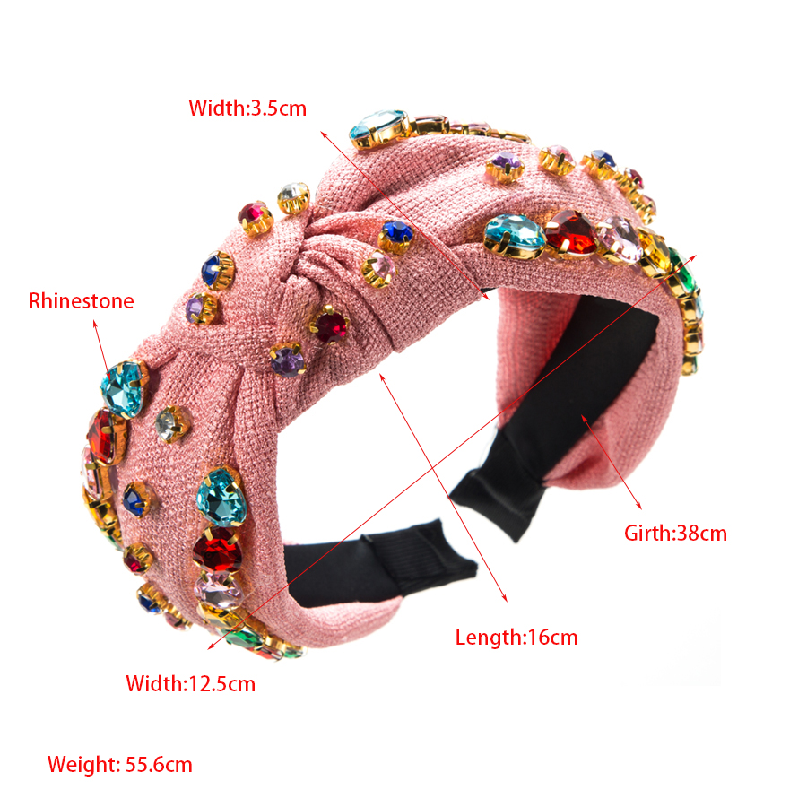 Baroque Style Water Droplets Cloth Inlay Rhinestones Hair Band display picture 1