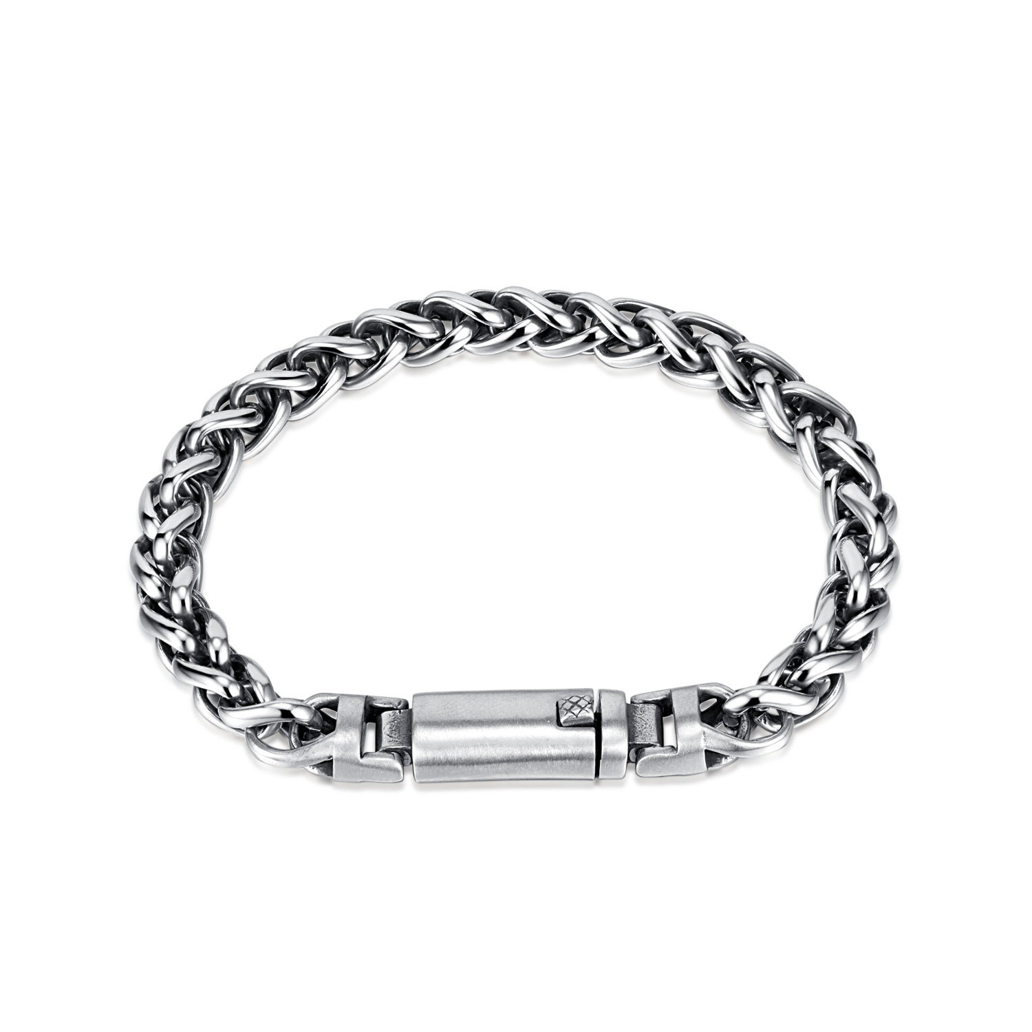 Hip-Hop Vintage Style Solid Color 304 Stainless Steel Men'S Bracelets display picture 1