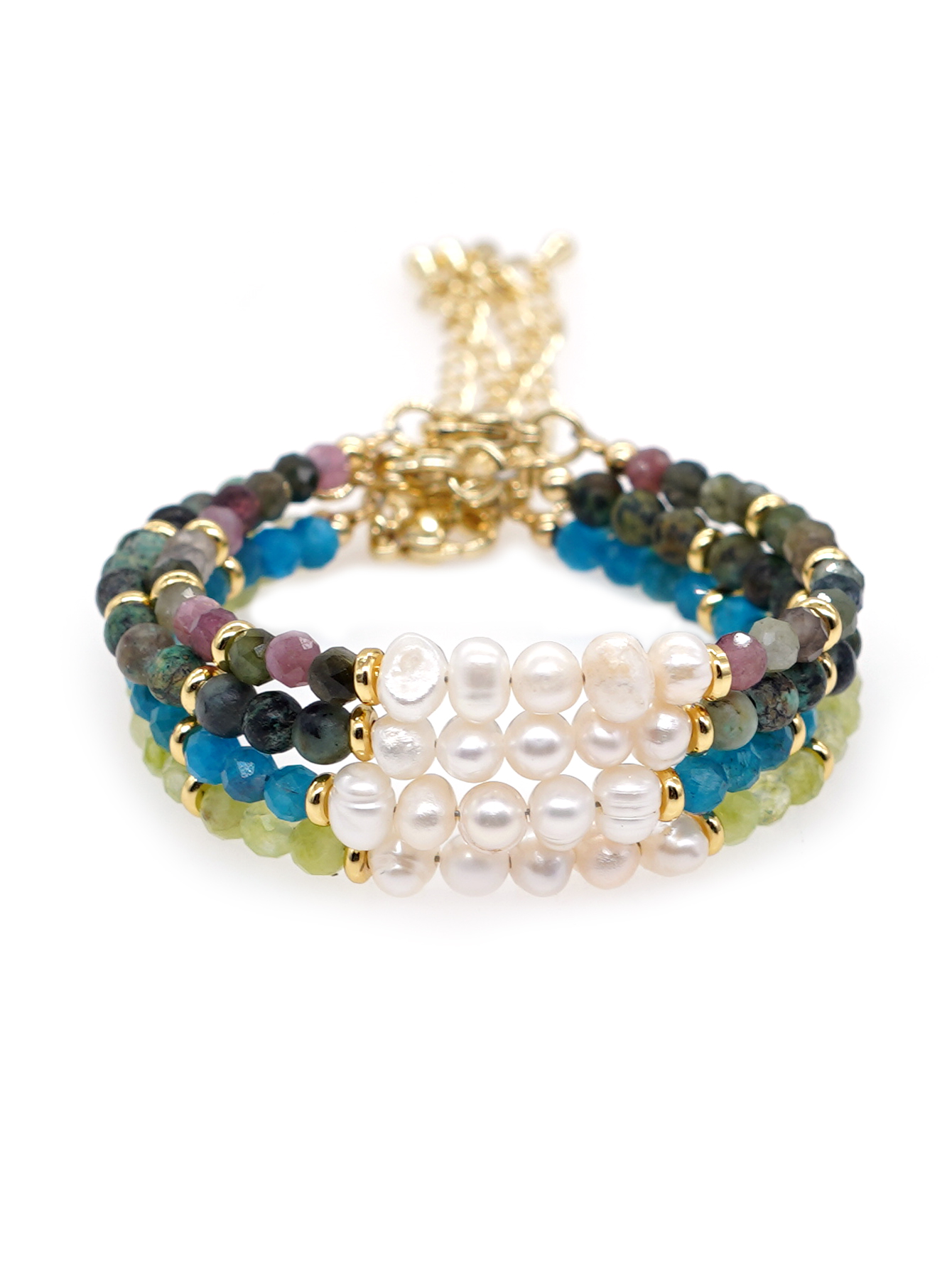Ethnic Style Multicolor Freshwater Pearl Beaded Bracelets display picture 16