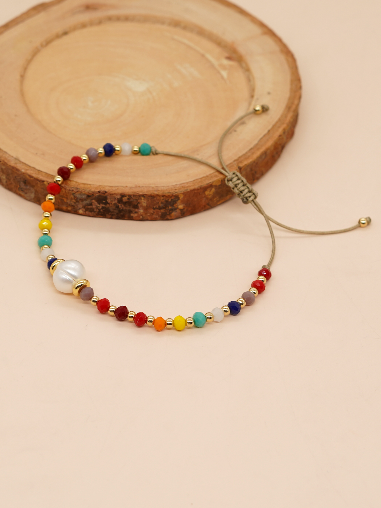 Sweet Colorful Artificial Crystal Freshwater Pearl Beaded Women's Bracelets display picture 4