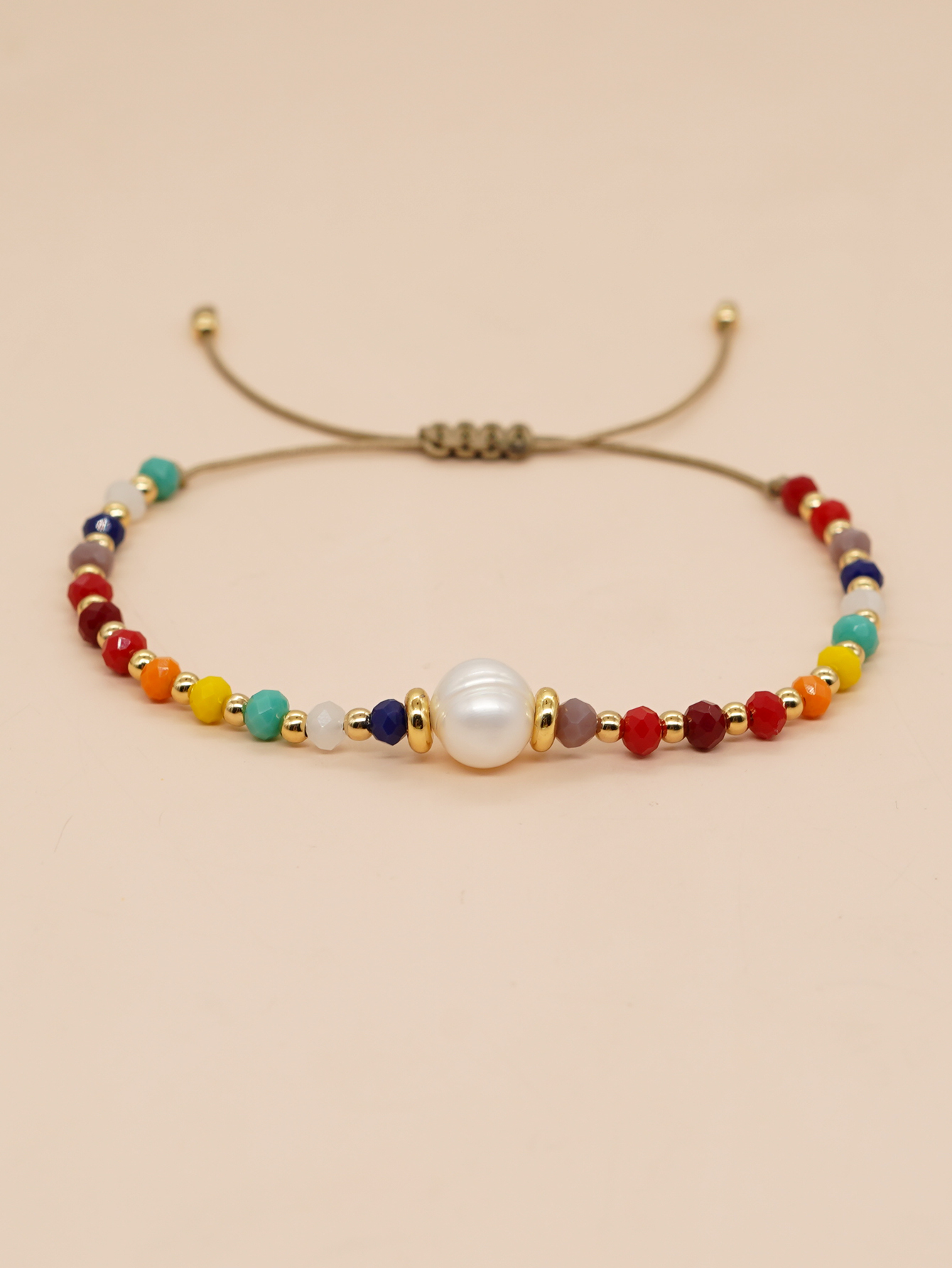 Sweet Colorful Artificial Crystal Freshwater Pearl Beaded Women's Bracelets display picture 6