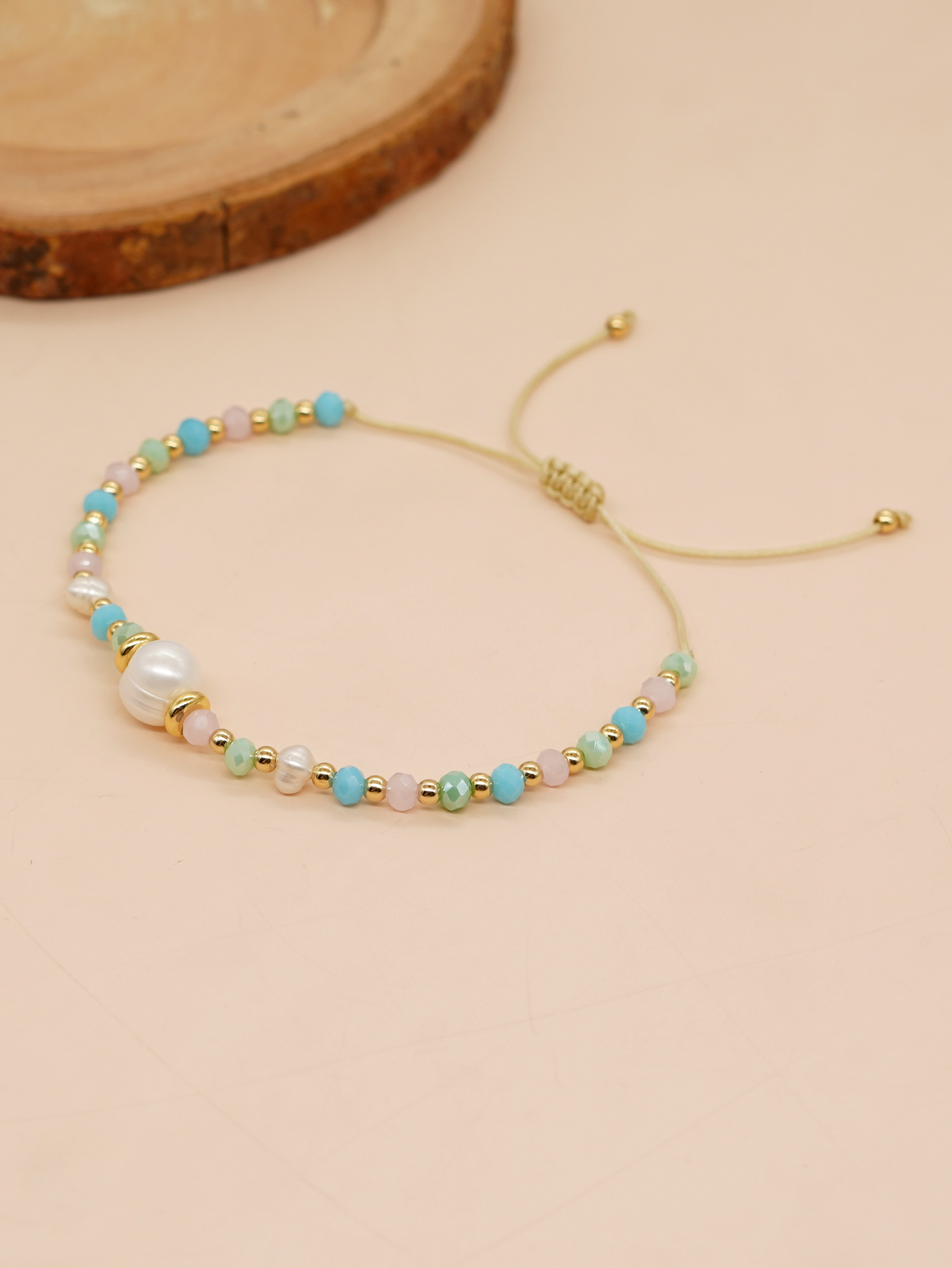 Sweet Colorful Artificial Crystal Freshwater Pearl Beaded Women's Bracelets display picture 9