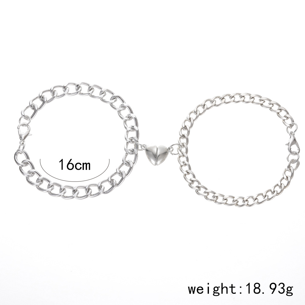 Romantique Style Simple Forme De Cœur Alliage De Gros Bracelets display picture 5