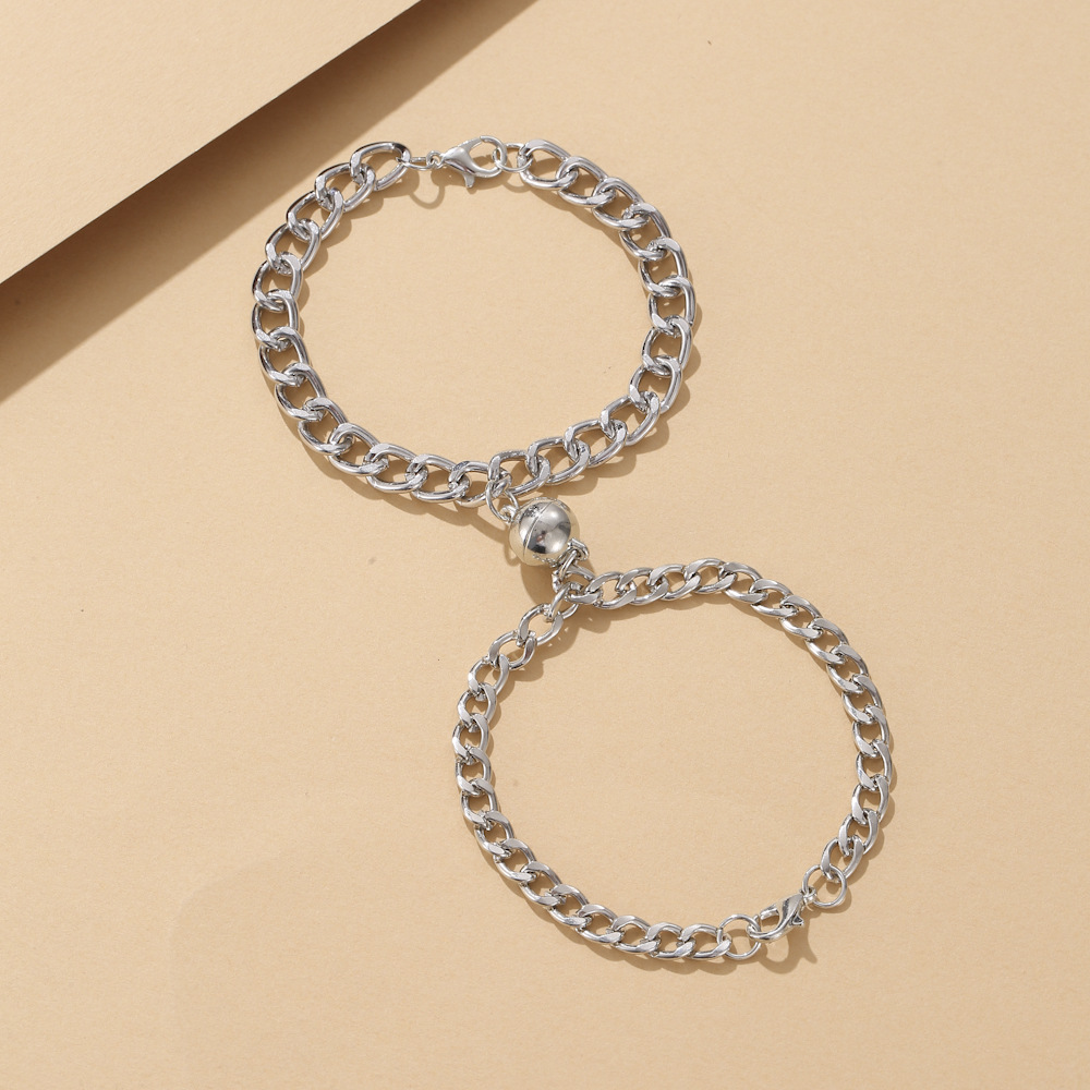 Romantic Simple Style Heart Shape Alloy Wholesale Bracelets display picture 4