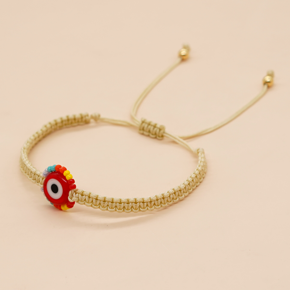 Einfacher Stil Auge Glas Perlen Flechten Frau Armbänder display picture 8