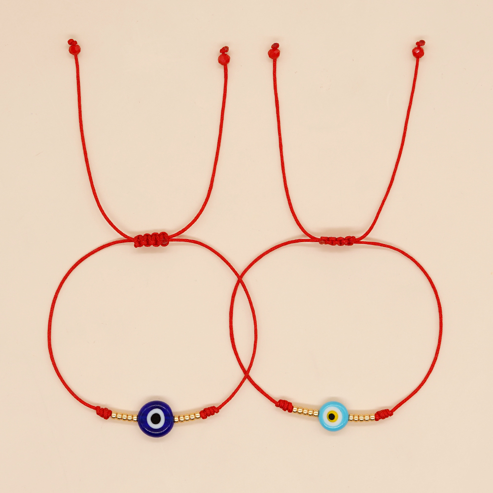 Simple Style Eye Glass Beaded Braid Women's Bracelets display picture 3