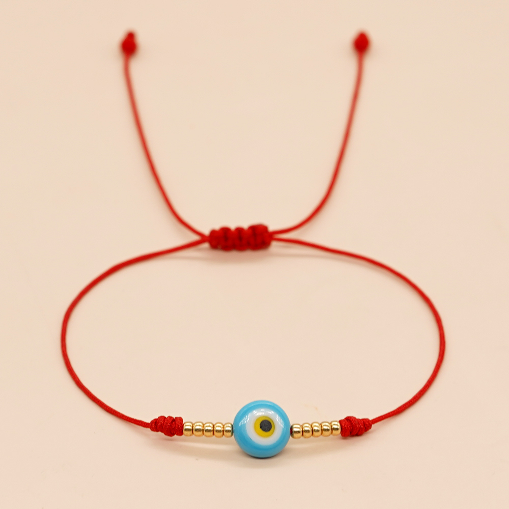 Einfacher Stil Auge Glas Perlen Flechten Frau Armbänder display picture 6