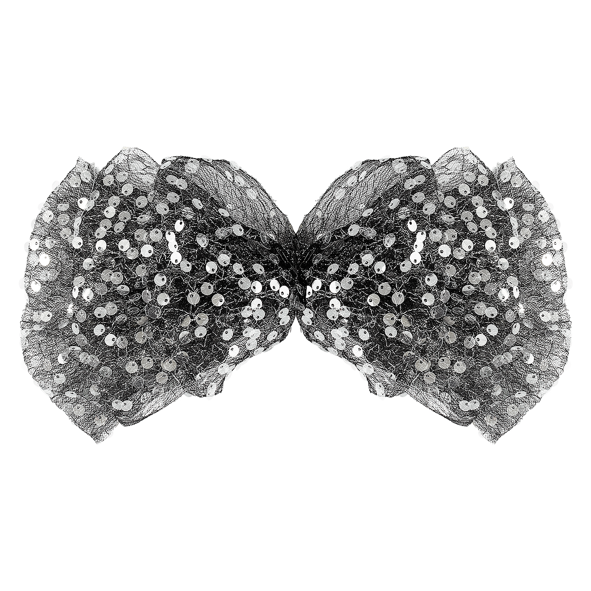 Women's Princess Cute Preppy Style Solid Color Sequin Iron Net Yarn Bowknot Hair Clip display picture 4