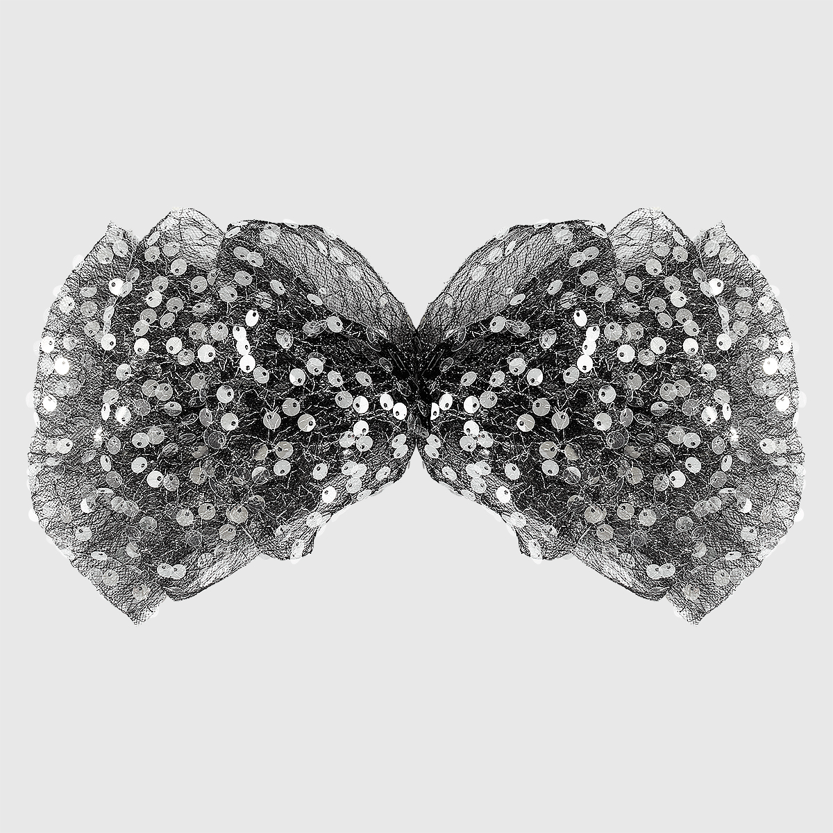 Women's Princess Cute Preppy Style Solid Color Sequin Iron Net Yarn Bowknot Hair Clip display picture 7