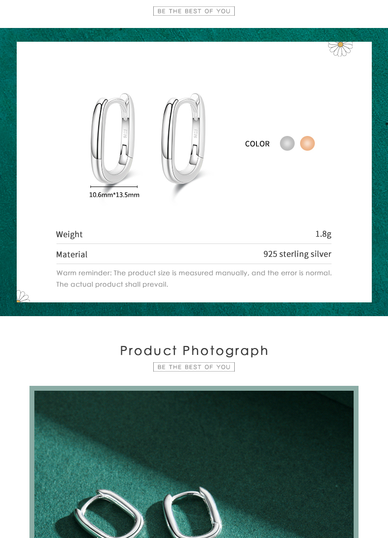 1 Paar Elegant Oval Überzug Dreidimensional Sterling Silber Rosengoldbeschichtet Überzogen Mit Rhodium Ohrringe display picture 5