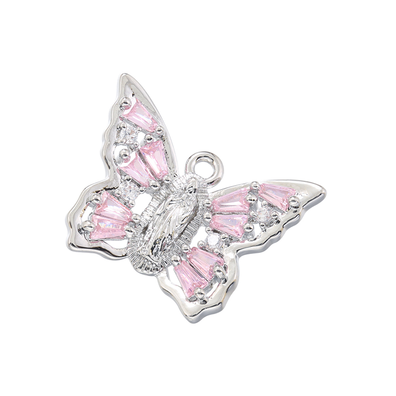 Elegant Luxurious Shiny Butterfly Brass Plating Inlay Zircon 18k Gold Plated Women's Pendants display picture 5