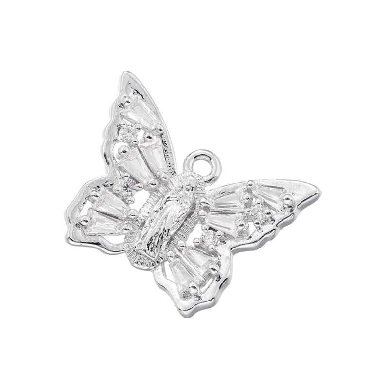 Elegant Luxurious Shiny Butterfly Brass Plating Inlay Zircon 18k Gold Plated Women's Pendants display picture 6
