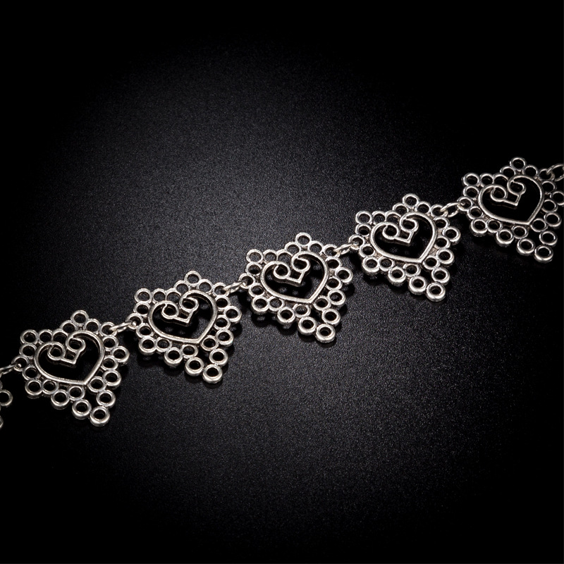 Punk Cool Style Heart Shape Alloy Plating Women's Choker display picture 3