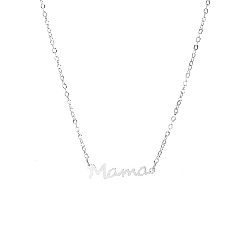 Wholesale Jewelry Casual Simple Style Letter Alloy Necklace display picture 2