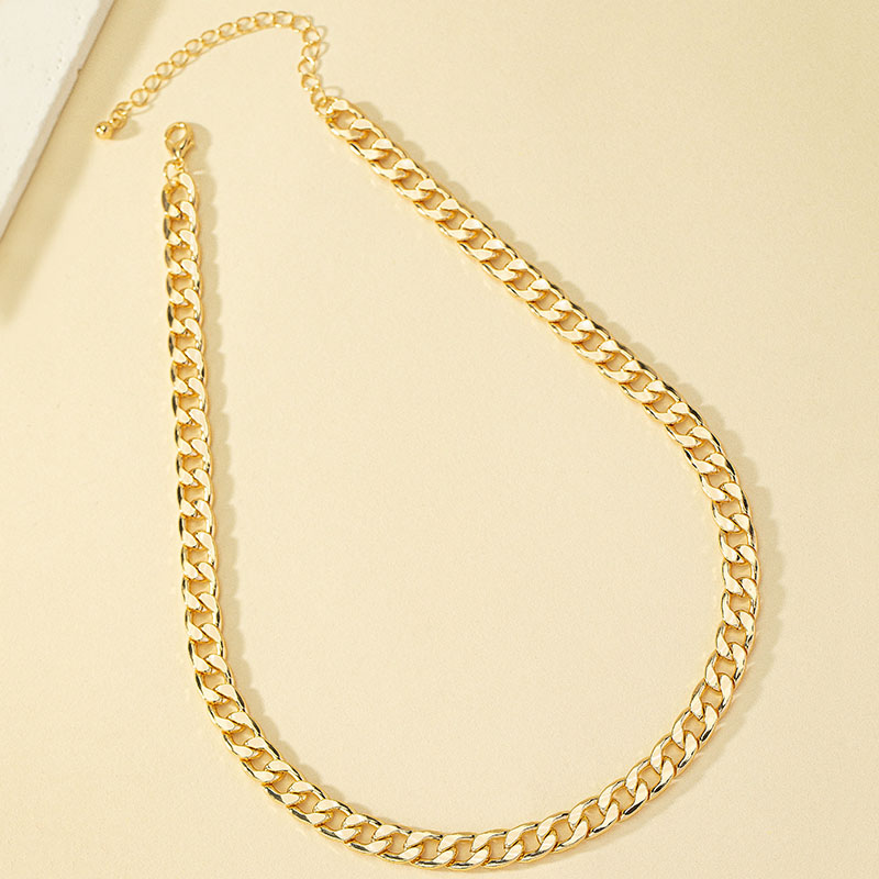 Wholesale Jewelry Hip-hop Retro Simple Style Solid Color Alloy Necklace display picture 3