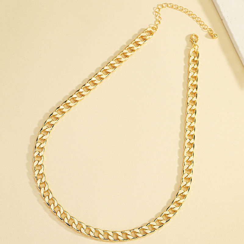 Wholesale Jewelry Hip-hop Retro Simple Style Solid Color Alloy Necklace display picture 2