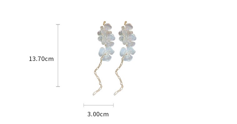Sweet Flower Arylic Imitation Pearl Alloy Women's Drop Earrings display picture 6