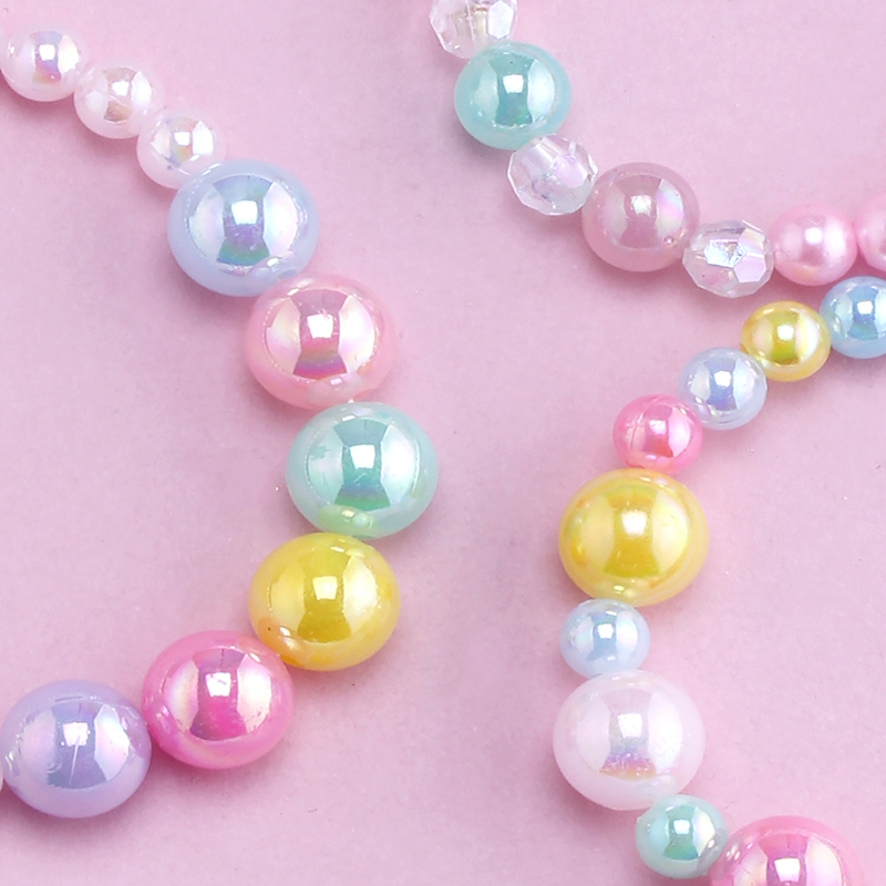 Süß Süss Runden Mehrfarbig Perlen Kunststoff Großhandel Armbänder display picture 2