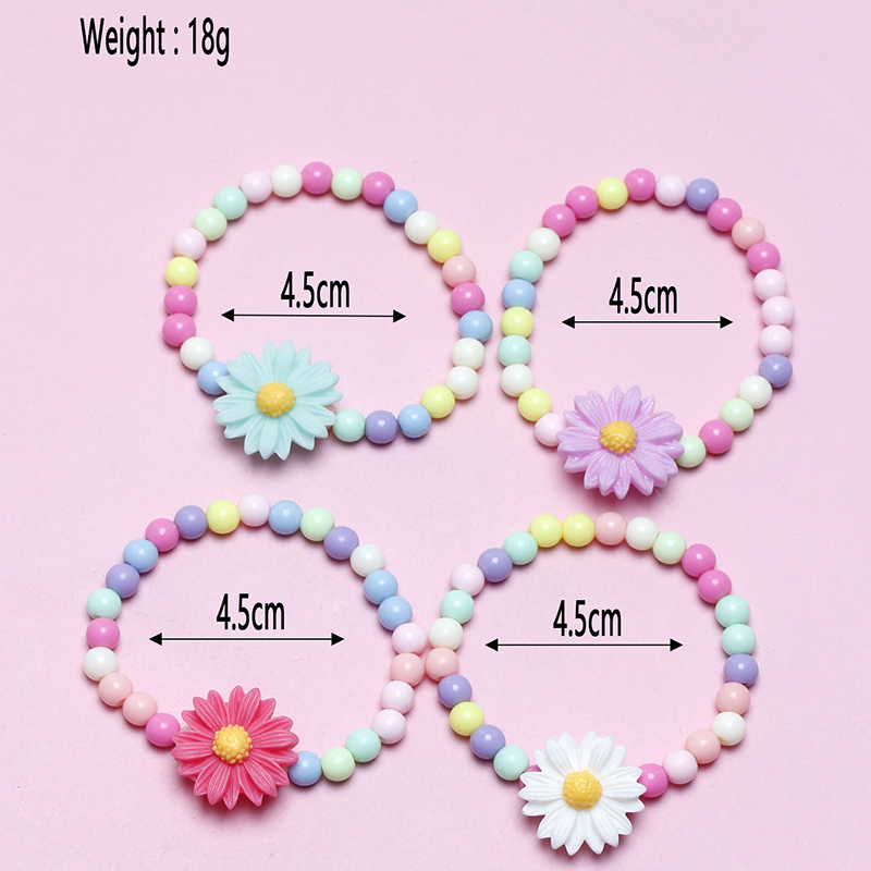 Cute Flower Plastic Resin Wholesale Bracelets display picture 4