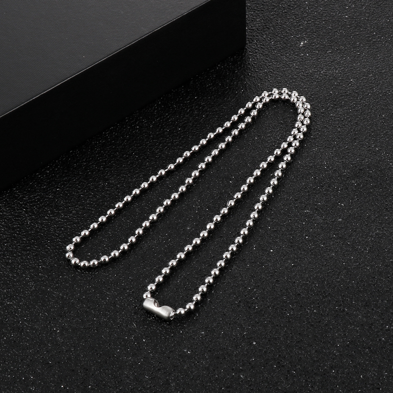 Simple Style Solid Color Stainless Steel Necklace display picture 3