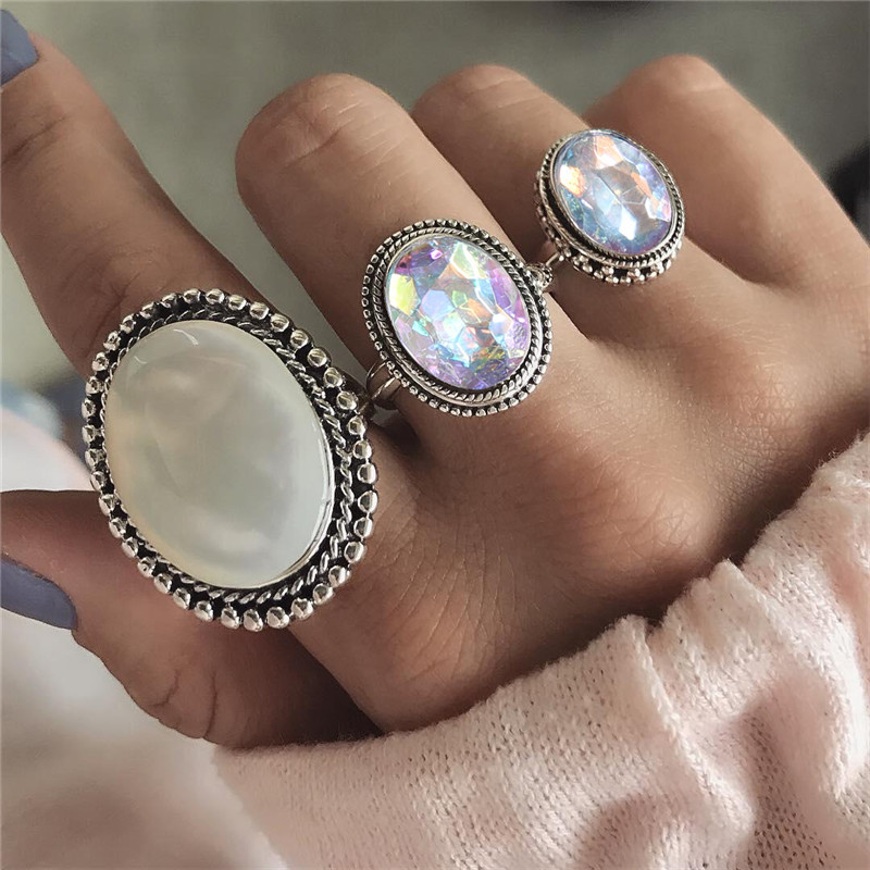 Retro Punk Tortoise Round Snake Alloy Plating Hollow Out Inlay Artificial Gemstones Opal Gold Plated Silver Plated Women's Open Ring Rings display picture 1