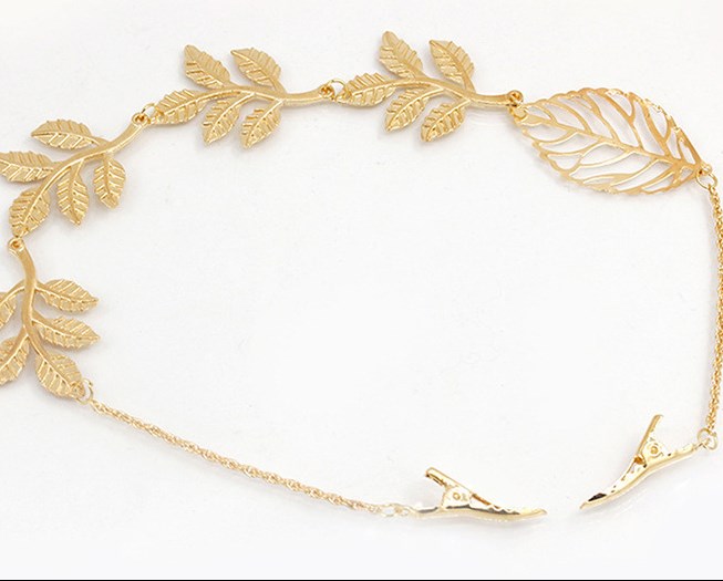 Fairy Style Leaves Butterfly Alloy Plating Hair Band display picture 1