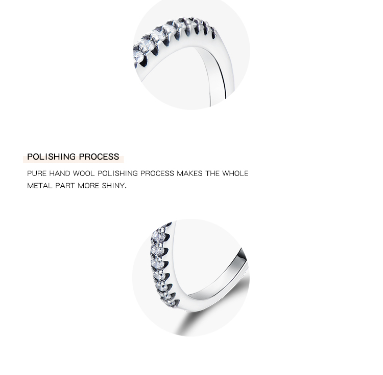 Elegant Herzform Sterling Silber Überzug Inlay Zirkon Ringe display picture 3