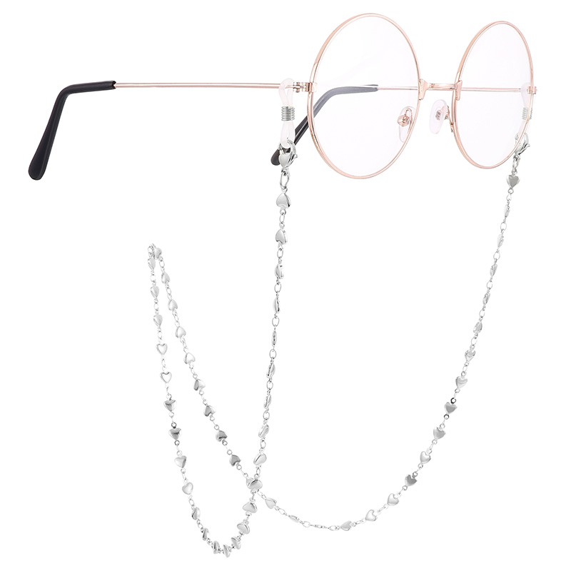 Elegant Heart Shape Stainless Steel Women's Glasses Chain display picture 14
