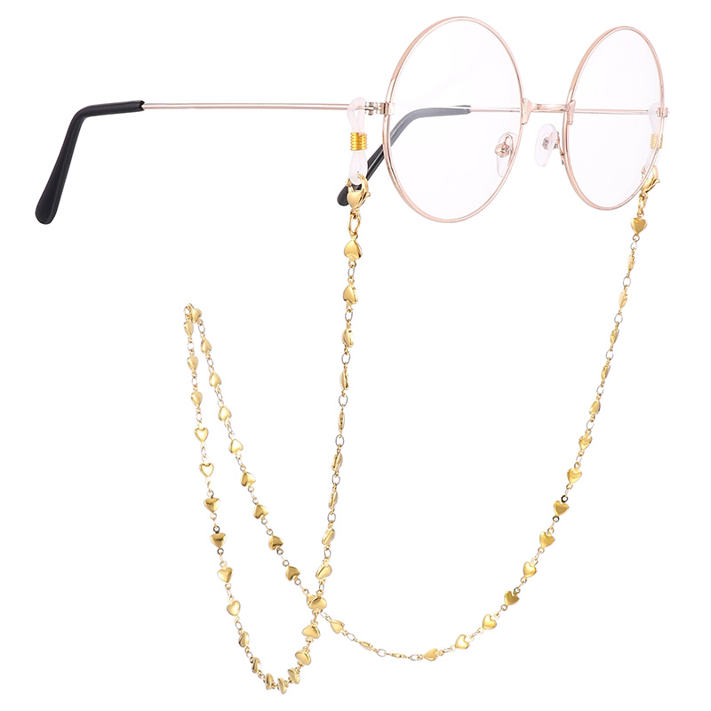 Elegant Heart Shape Stainless Steel Women's Glasses Chain display picture 13