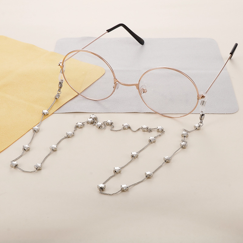 Casual Simple Style Star Stainless Steel Unisex Glasses Chain display picture 1