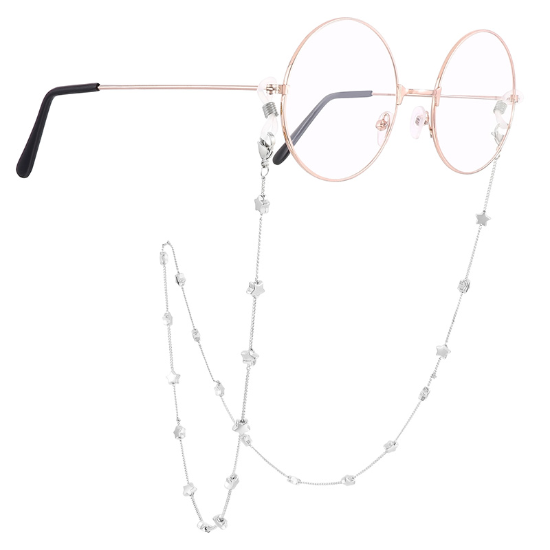 Lässig Einfacher Stil Stern Rostfreier Stahl Unisex Brillenkette display picture 9