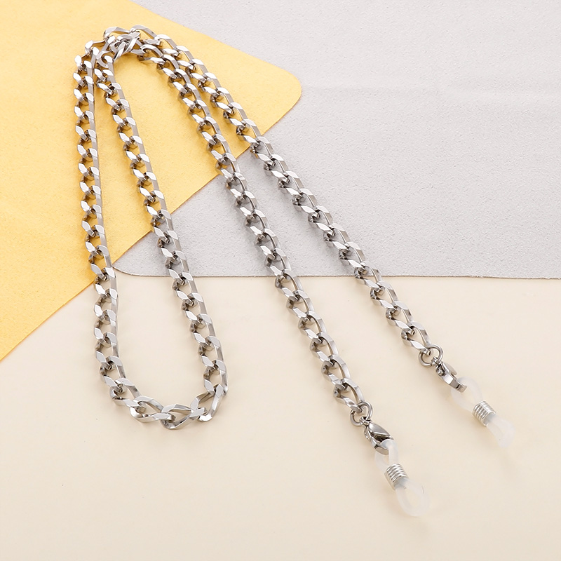 Casual Cute Handmade Solid Color Stainless Steel Unisex Glasses Chain display picture 10
